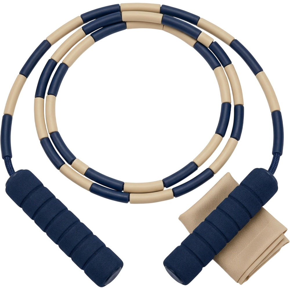 Ktvfb 52 Bead Segmented Jump Rope 2.8 m Navy Sand - Product view