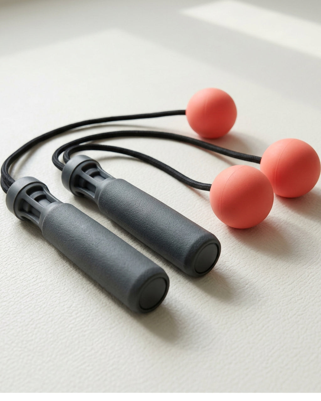 Ktvfb Cordless Weighted Ball Jump Rope 180 g Charcoal Coral - Lifestyle view