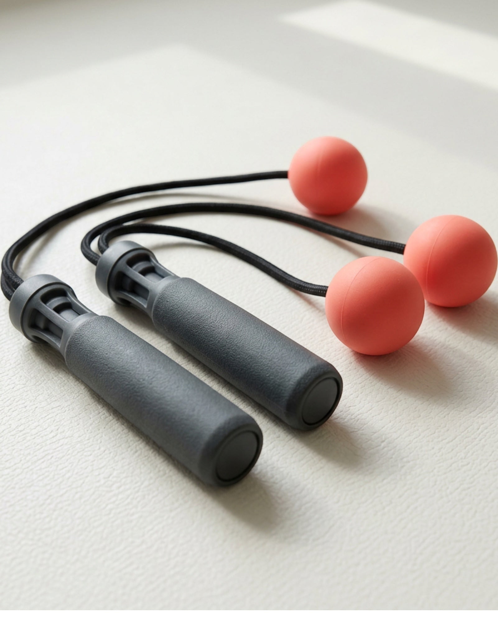 Ktvfb Cordless Weighted Ball Jump Rope 180 g Charcoal Coral - Lifestyle view